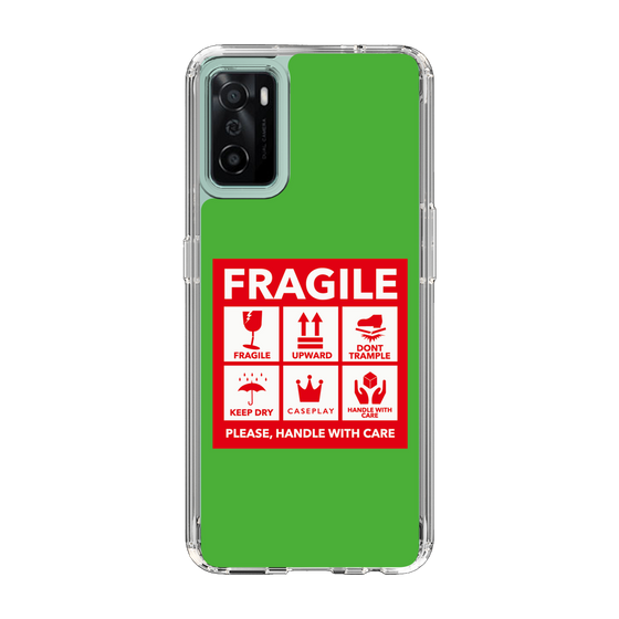 スリムプロテクションケース［ FRAGILE Sticker - Green ］
