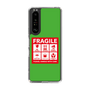 スリムプロテクションケース［ FRAGILE Sticker - Green ］