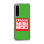 スリムプロテクションケース［ FRAGILE Sticker - Green ］