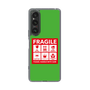 スリムプロテクションケース［ FRAGILE Sticker - Green ］