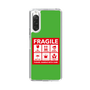 スリムプロテクションケース［ FRAGILE Sticker - Green ］
