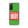 スリムプロテクションケース［ FRAGILE Sticker - Green ］