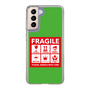 スリムプロテクションケース［ FRAGILE Sticker - Green ］