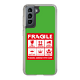 スリムプロテクションケース［ FRAGILE Sticker - Green ］