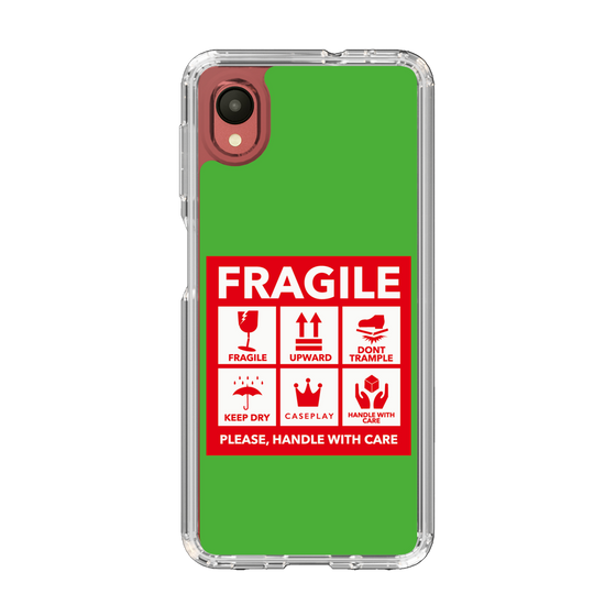 スリムプロテクションケース［ FRAGILE Sticker - Green ］