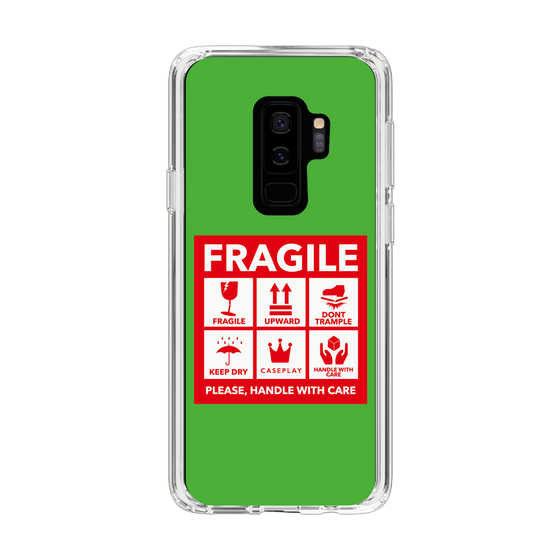 スリムプロテクションケース［ FRAGILE Sticker - Green ］