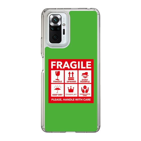 スリムプロテクションケース［ FRAGILE Sticker - Green ］