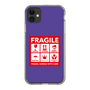 スリムプロテクションケース［ FRAGILE Sticker - Purple ］
