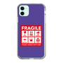 スリムプロテクションケース［ FRAGILE Sticker - Purple ］