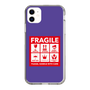 スリムプロテクションケース［ FRAGILE Sticker - Purple ］