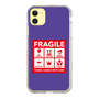 スリムプロテクションケース［ FRAGILE Sticker - Purple ］