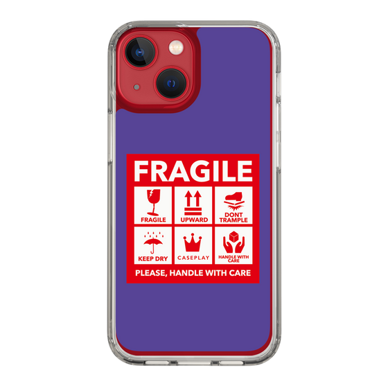 スリムプロテクションケース［ FRAGILE Sticker - Purple ］