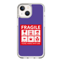 スリムプロテクションケース［ FRAGILE Sticker - Purple ］