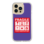 スリムプロテクションケース［ FRAGILE Sticker - Purple ］