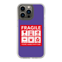 スリムプロテクションケース［ FRAGILE Sticker - Purple ］