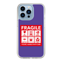 スリムプロテクションケース［ FRAGILE Sticker - Purple ］