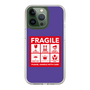 スリムプロテクションケース［ FRAGILE Sticker - Purple ］