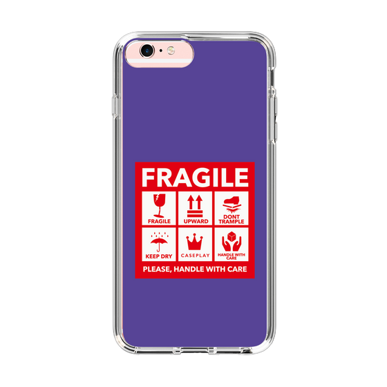 スリムプロテクションケース［ FRAGILE Sticker - Purple ］