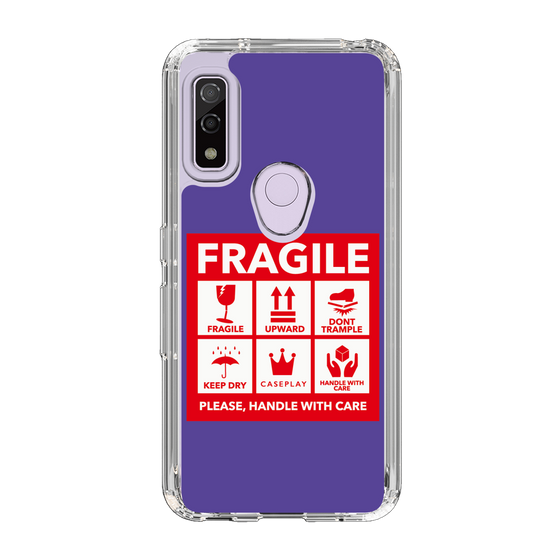 スリムプロテクションケース［ FRAGILE Sticker - Purple ］