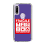 スリムプロテクションケース［ FRAGILE Sticker - Purple ］