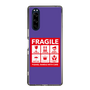 スリムプロテクションケース［ FRAGILE Sticker - Purple ］