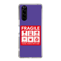 スリムプロテクションケース［ FRAGILE Sticker - Purple ］