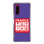 スリムプロテクションケース［ FRAGILE Sticker - Purple ］
