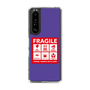 スリムプロテクションケース［ FRAGILE Sticker - Purple ］