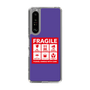 スリムプロテクションケース［ FRAGILE Sticker - Purple ］