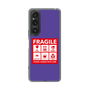 スリムプロテクションケース［ FRAGILE Sticker - Purple ］