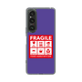 スリムプロテクションケース［ FRAGILE Sticker - Purple ］