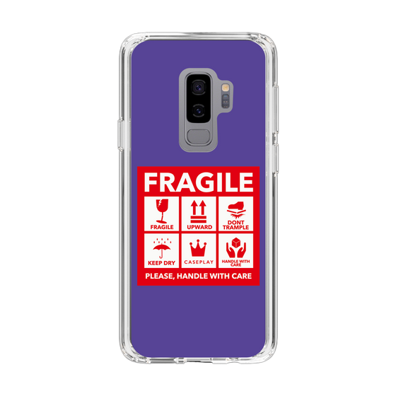 スリムプロテクションケース［ FRAGILE Sticker - Purple ］