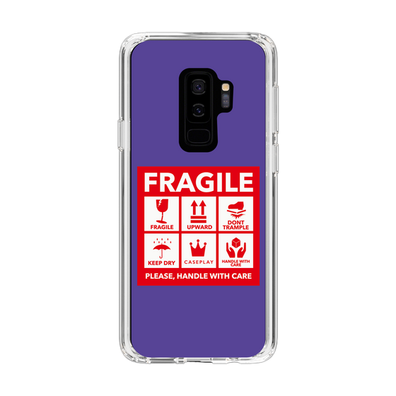 スリムプロテクションケース［ FRAGILE Sticker - Purple ］