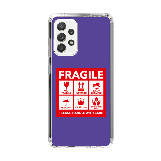 スリムプロテクションケース［ FRAGILE Sticker - Purple ］