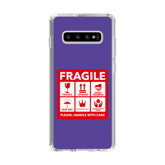 スリムプロテクションケース［ FRAGILE Sticker - Purple ］