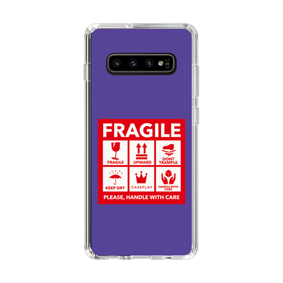 スリムプロテクションケース［ FRAGILE Sticker - Purple ］