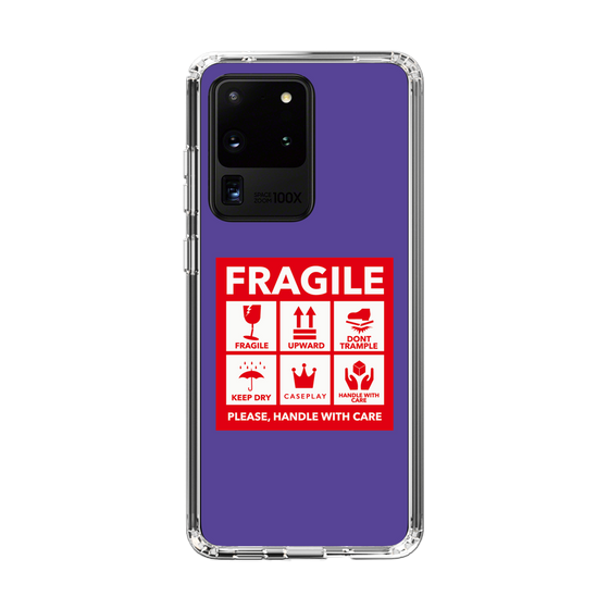 スリムプロテクションケース［ FRAGILE Sticker - Purple ］