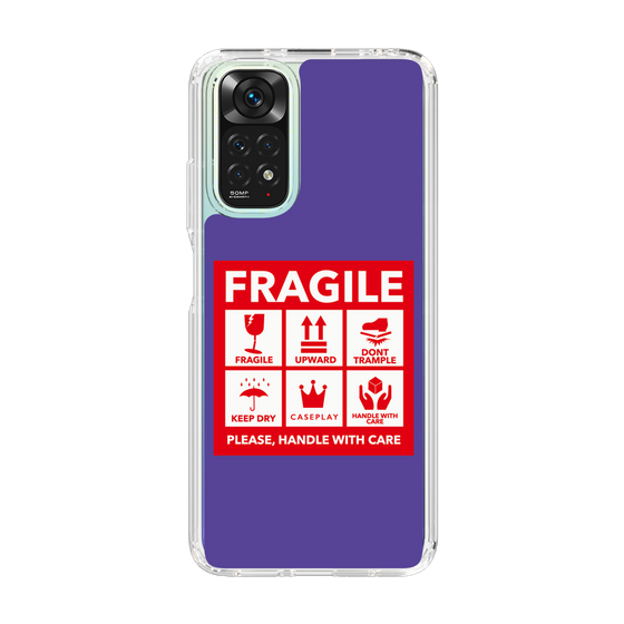 スリムプロテクションケース［ FRAGILE Sticker - Purple ］