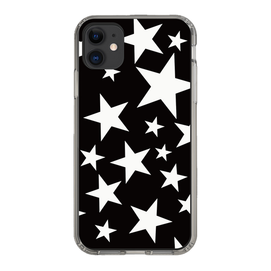 スリムプロテクションケース［ Stars - Black ］