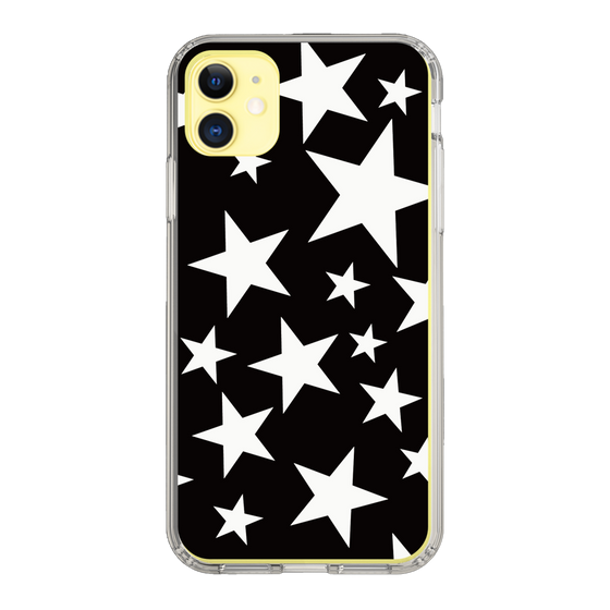 スリムプロテクションケース［ Stars - Black ］