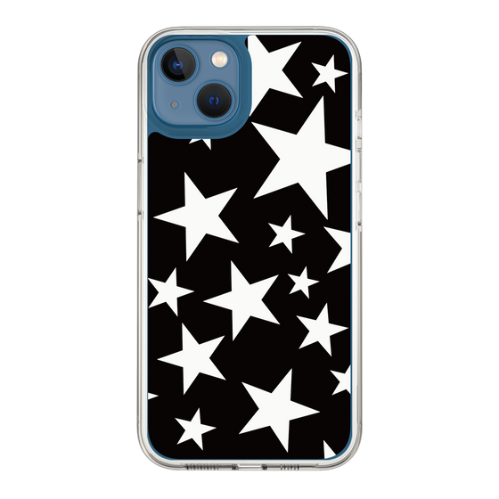 スリムプロテクションケース［ Stars - Black ］