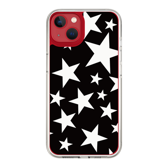スリムプロテクションケース［ Stars - Black ］