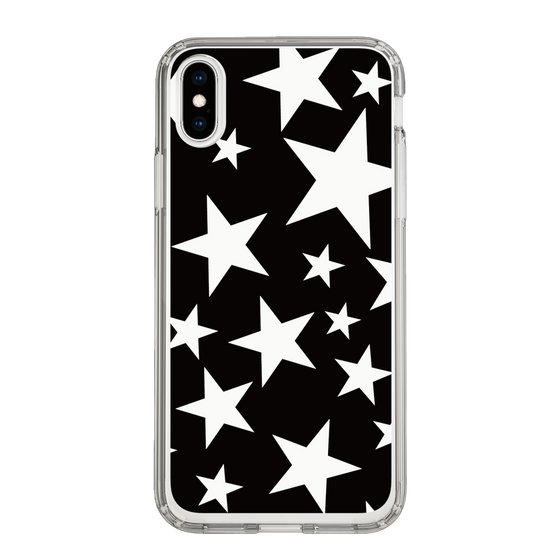 スリムプロテクションケース［ Stars - Black ］