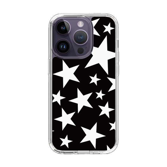 スリムプロテクションケース［ Stars - Black ］