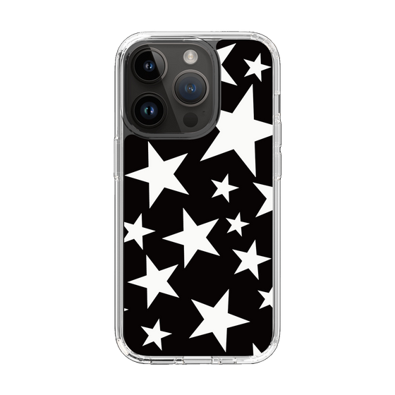 スリムプロテクションケース［ Stars - Black ］