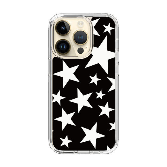 スリムプロテクションケース［ Stars - Black ］