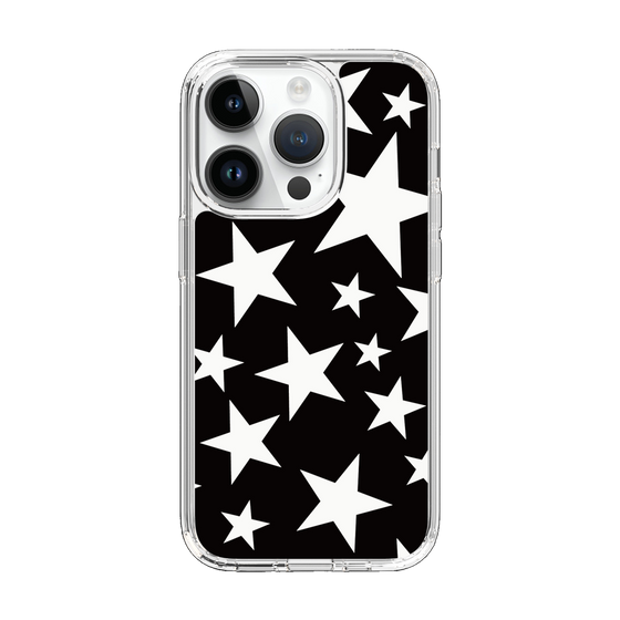 スリムプロテクションケース［ Stars - Black ］