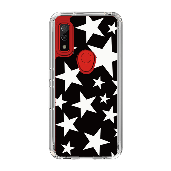 スリムプロテクションケース［ Stars - Black ］