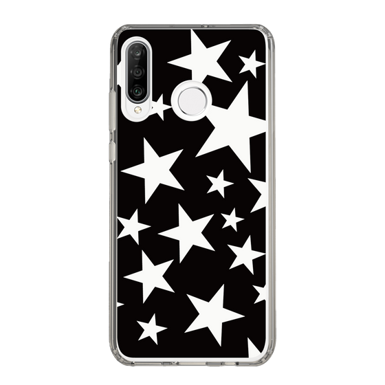 スリムプロテクションケース［ Stars - Black ］