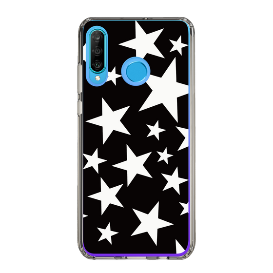 スリムプロテクションケース［ Stars - Black ］